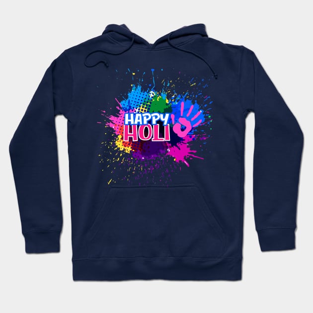 Colorful Splashes For Holi Hoodie by jobieh shop